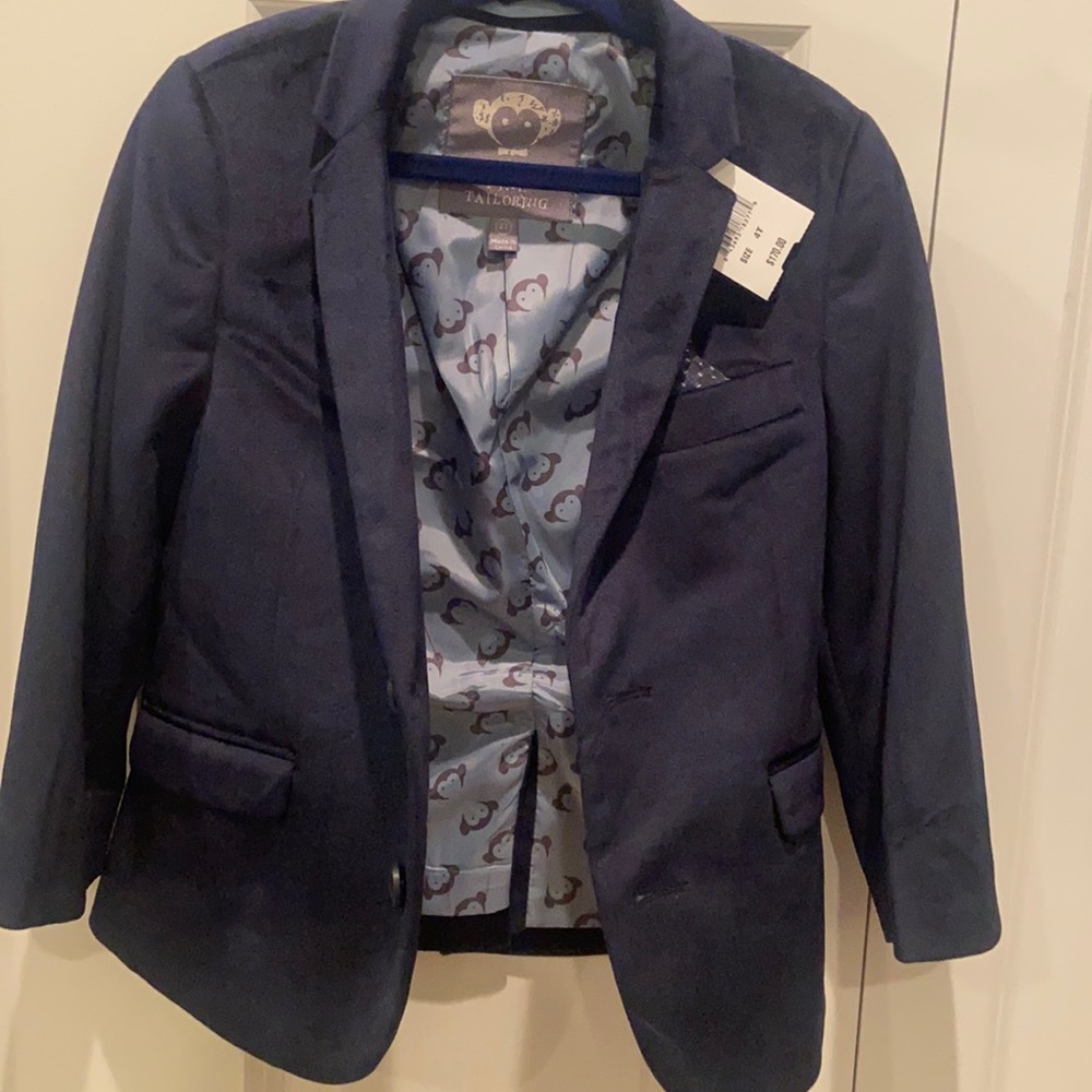 Toddler 4t suede blue suit Appaman